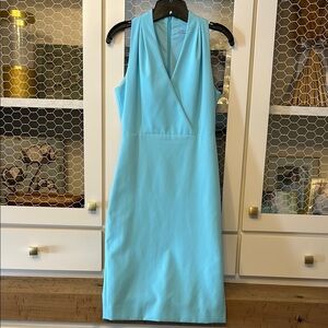 Sleeveless Aqua Dress